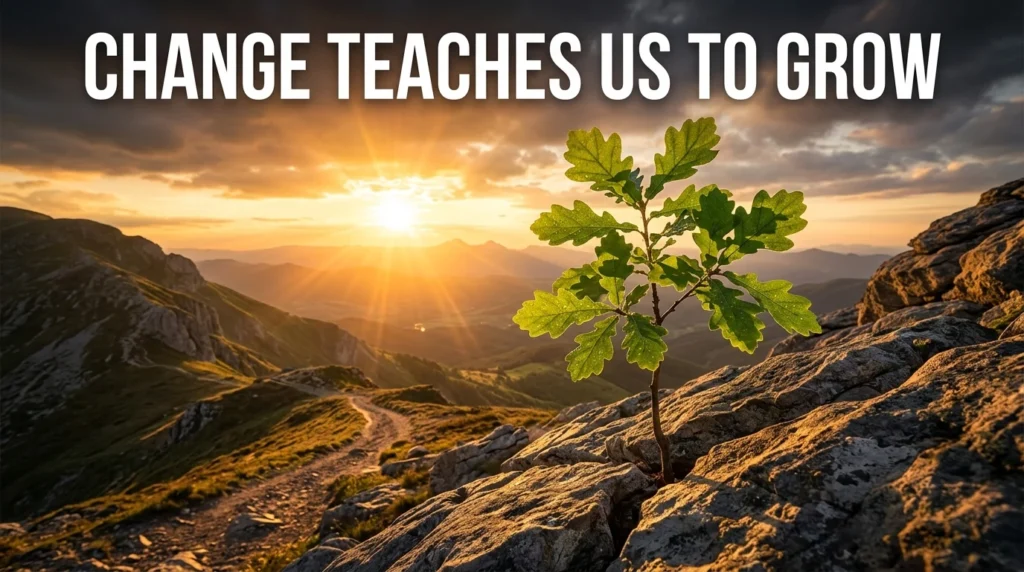 Change Teaches Us To Grow