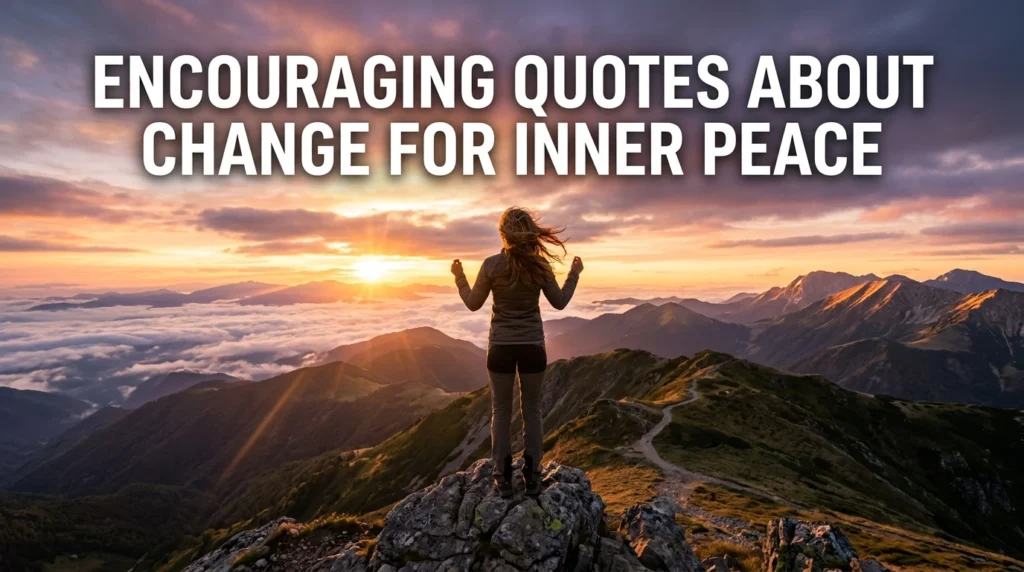 Encouraging Quotes About Change For Inner Peace