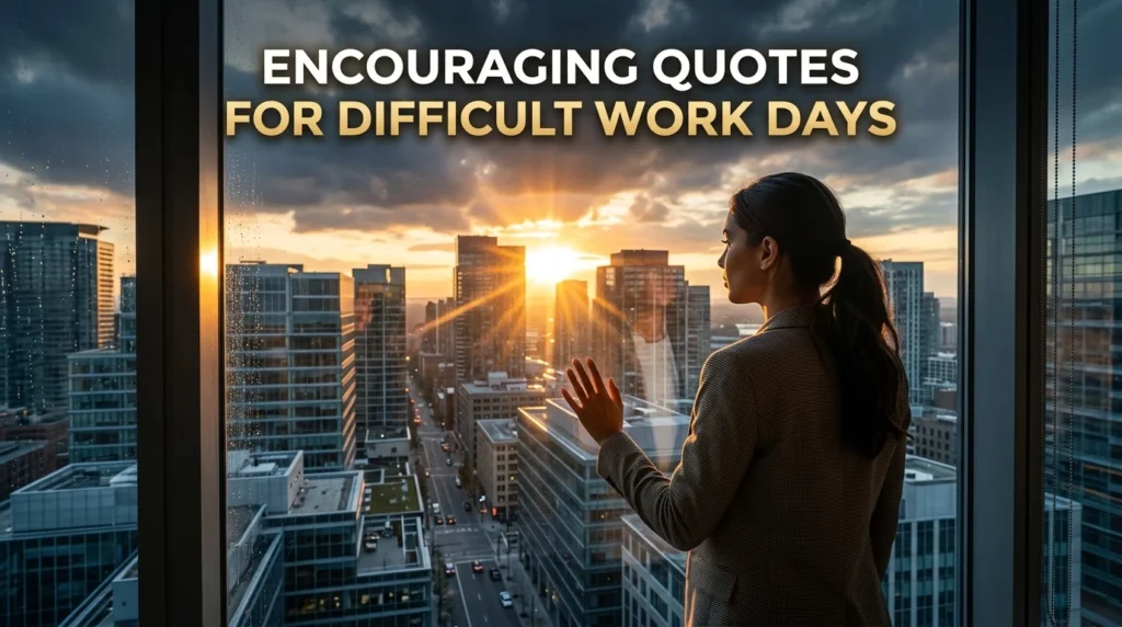 Encouraging Quotes For Difficult Work Days