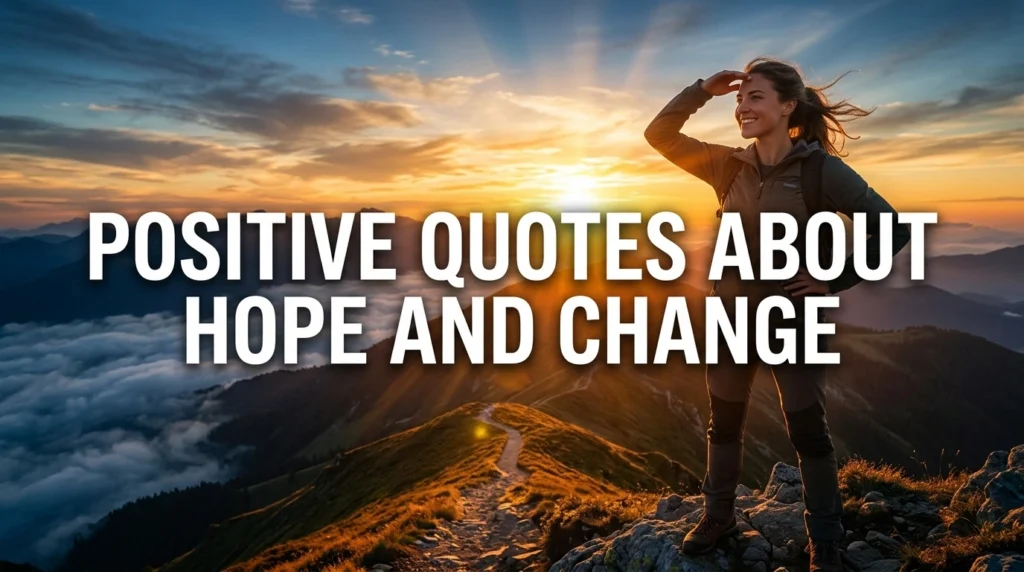 Positive Quotes About Hope And Change