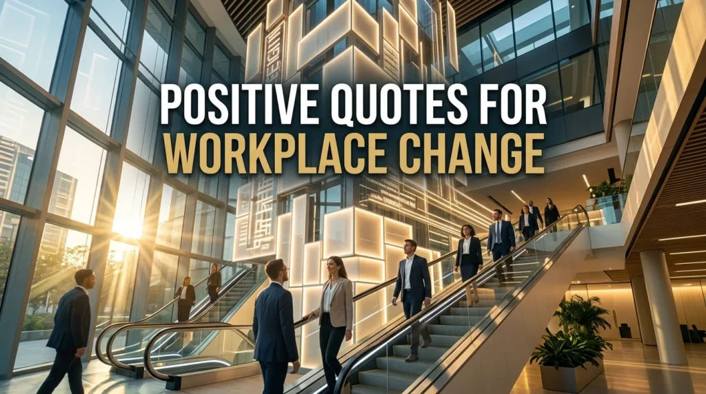 Positive Quotes For Workplace Change