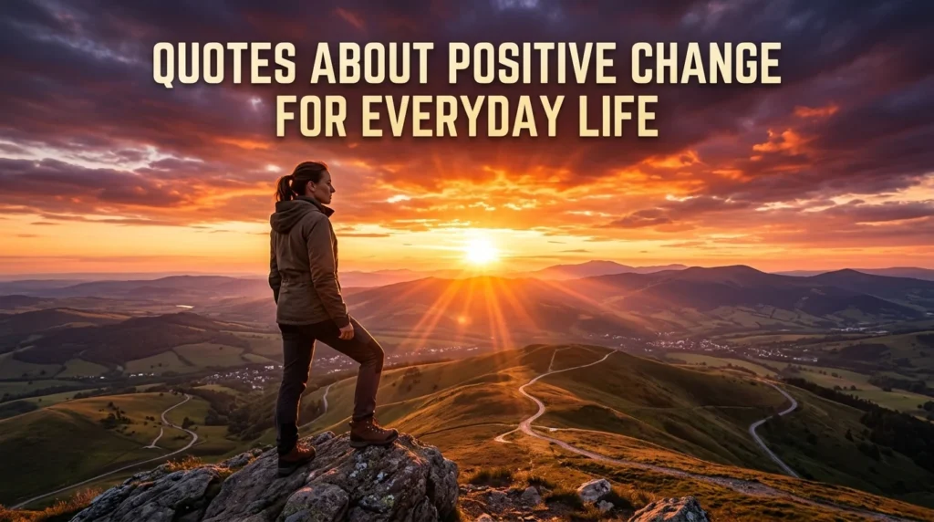 Quotes About Positive Change For Everyday Life