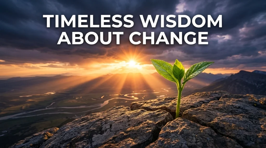 Timeless Wisdom About Change