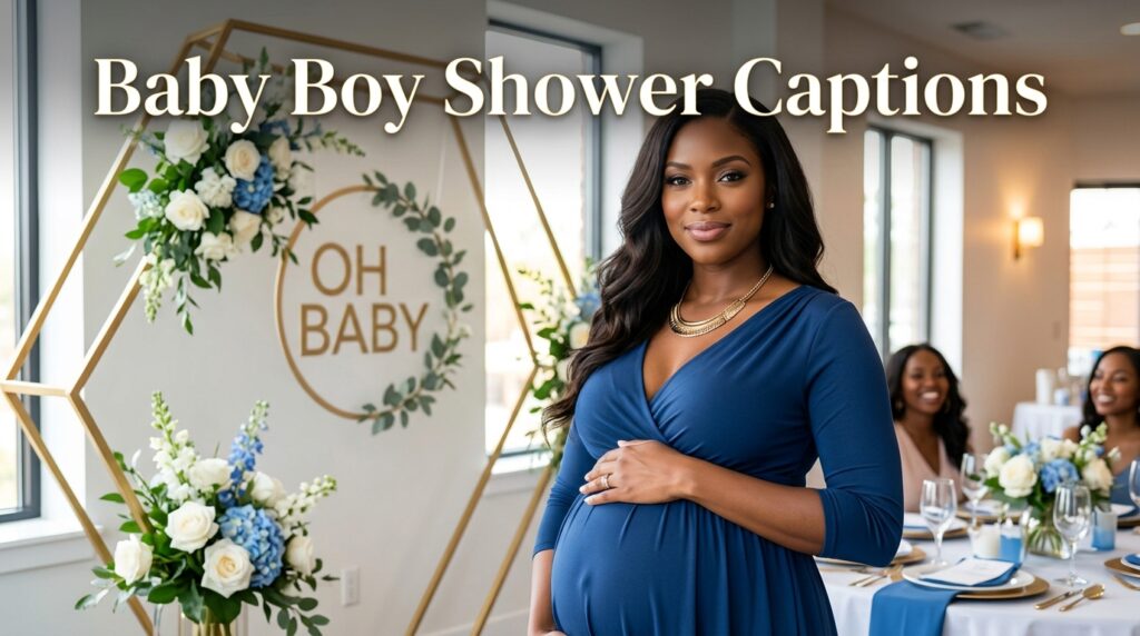 Baby Boy Shower Captions