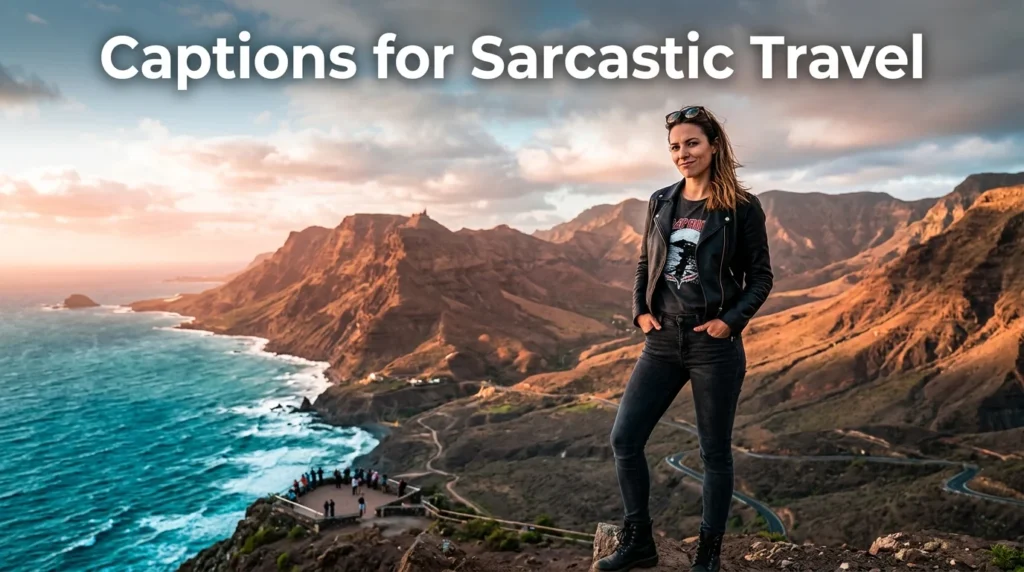 Captions for Sarcastic Travel 