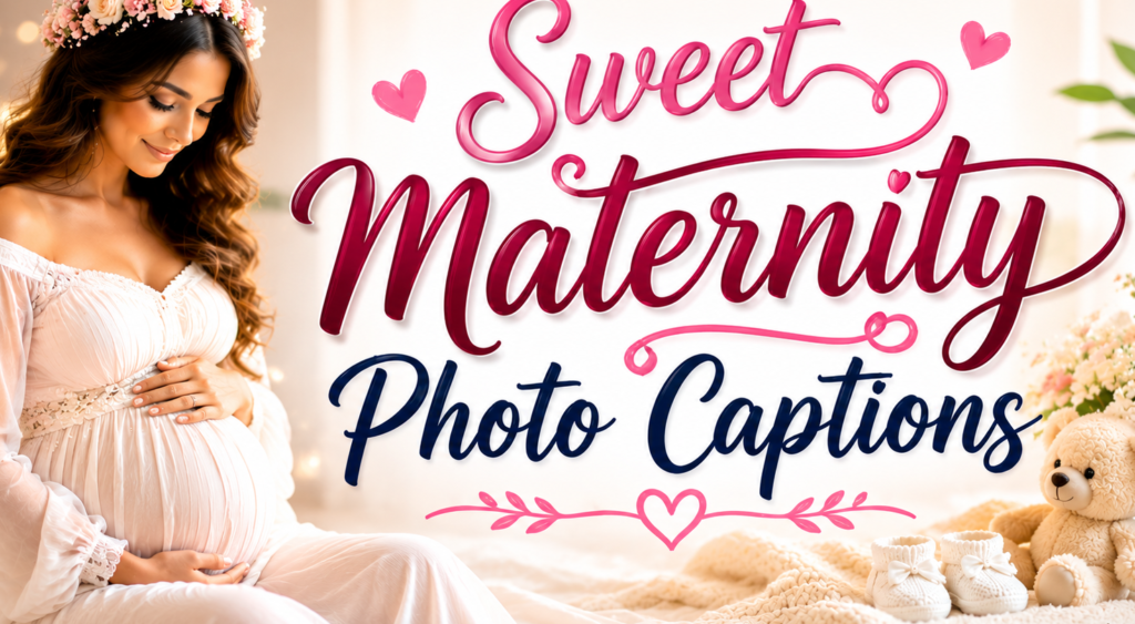 Sweet Maternity Photo Captions