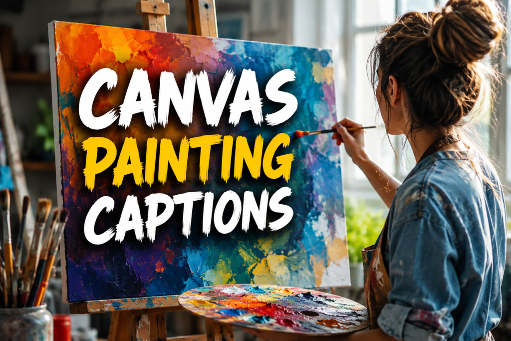 Canvas Painting Captions
