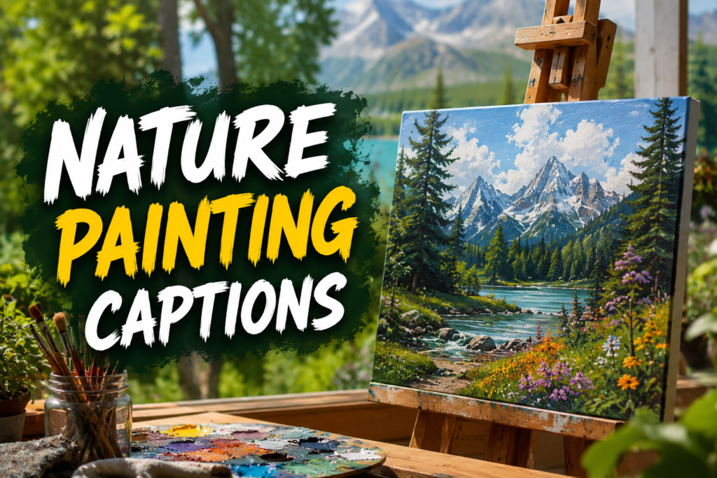 Nature Painting Captions