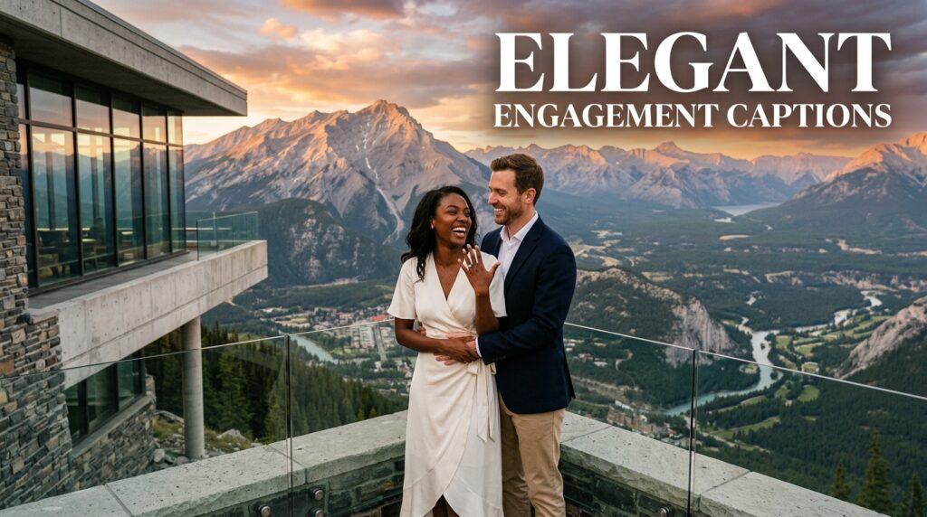Elegant Engagement Captions
