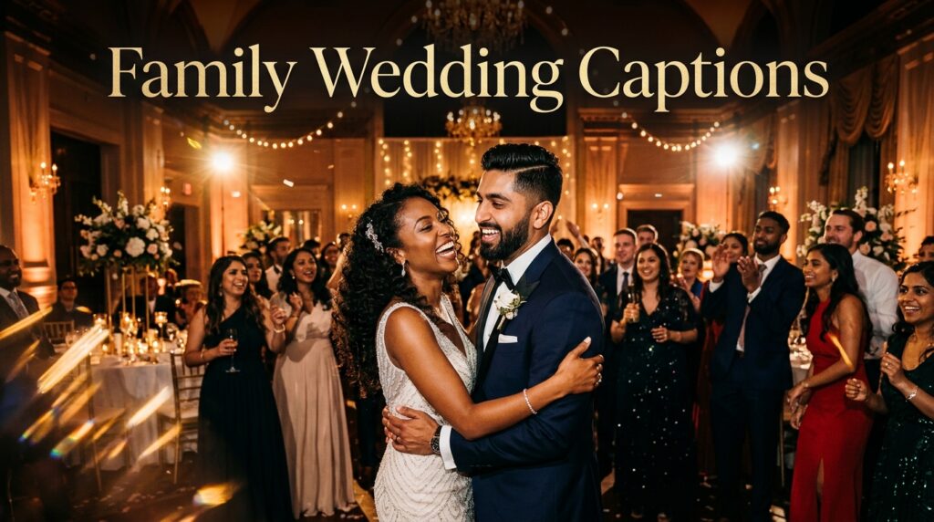 Family Wedding Captions