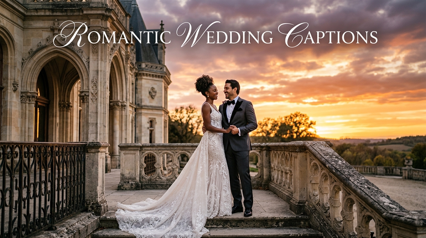 Romantic Wedding Captions