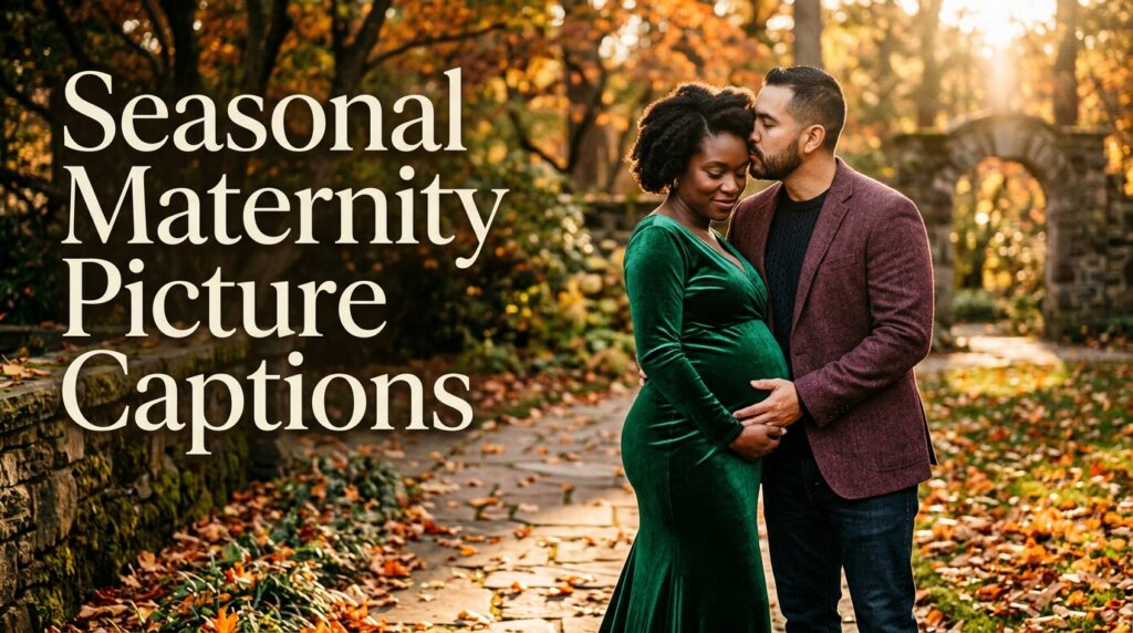 Seasonal Maternity Picture Captions