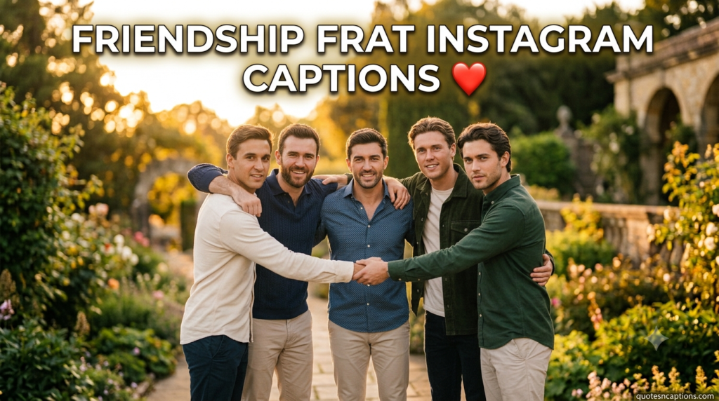 Friendship Frat Instagram Captions ❤️