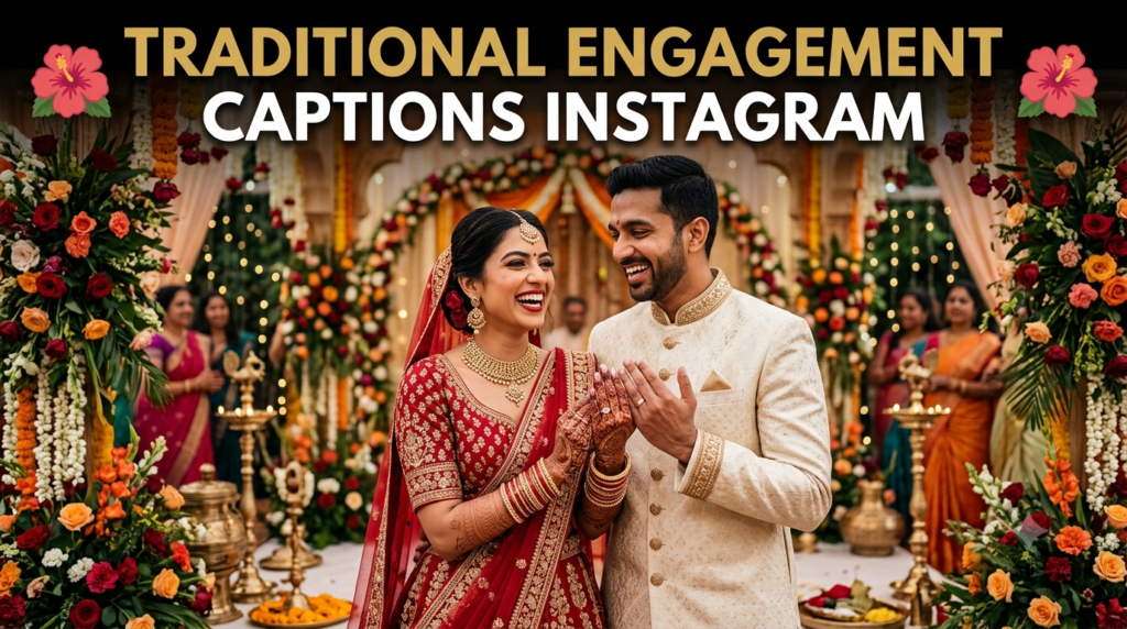 Traditional Engagement Captions Instagram 🌺