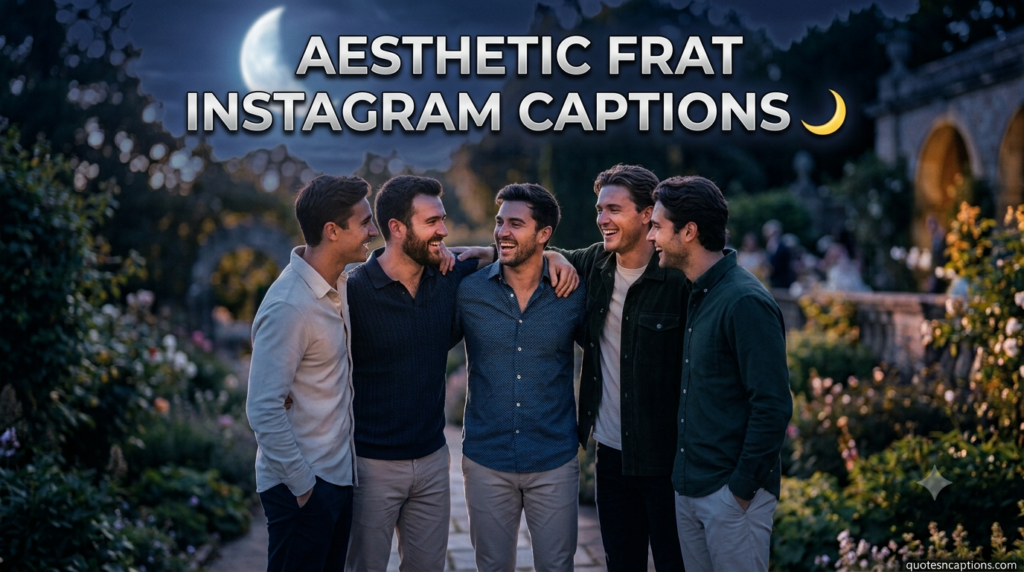 Aesthetic Frat Instagram Captions 🌙