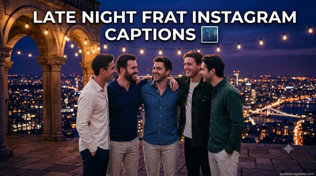 Late Night Frat Instagram Captions 🌃
