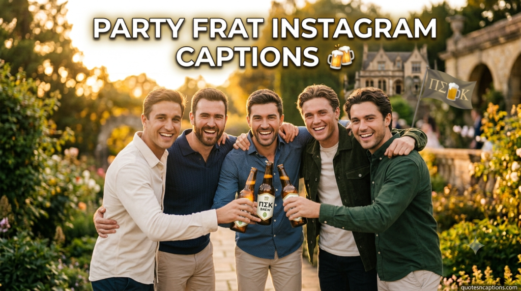 Party Frat Instagram Captions 🍻