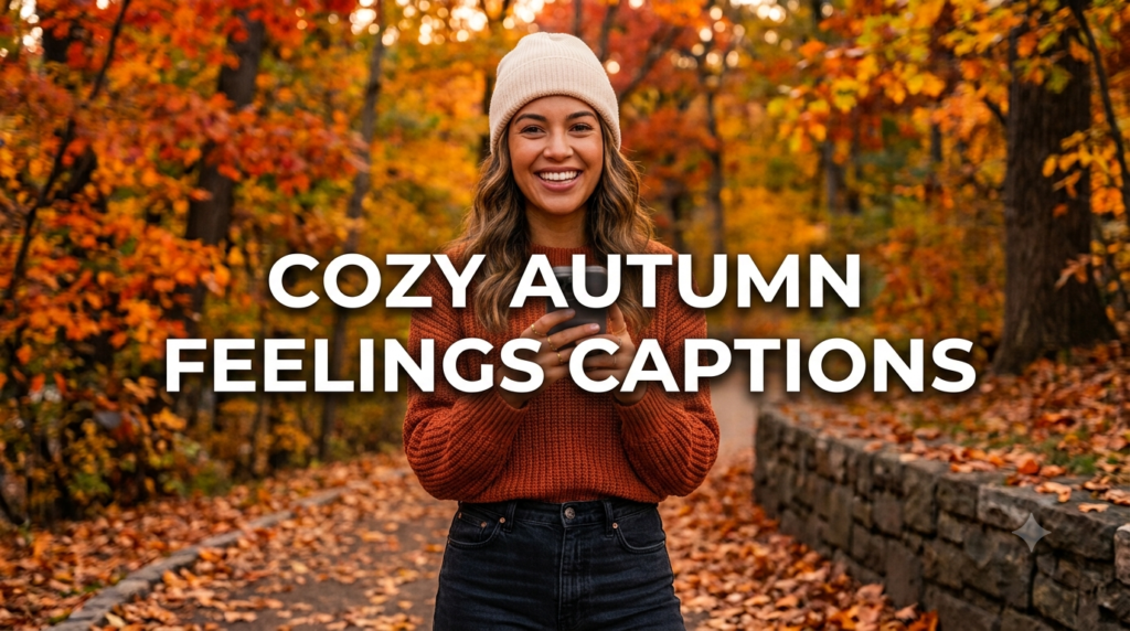 Cozy Autumn Feelings Captions
