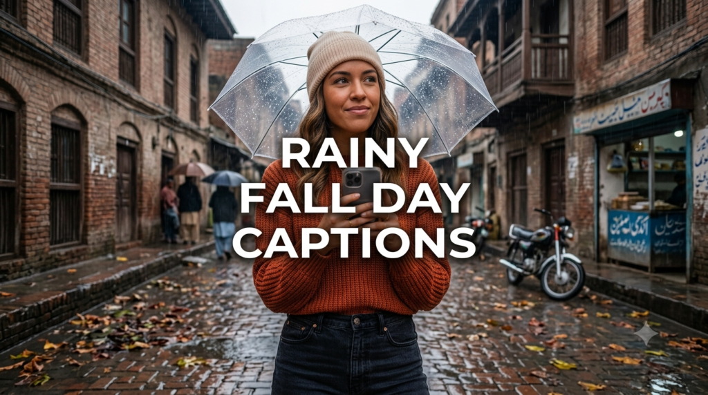 Rainy Fall Day Captions