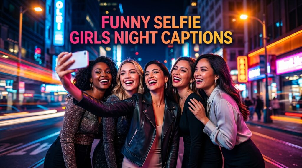 Funny Selfie Girls Night Captions