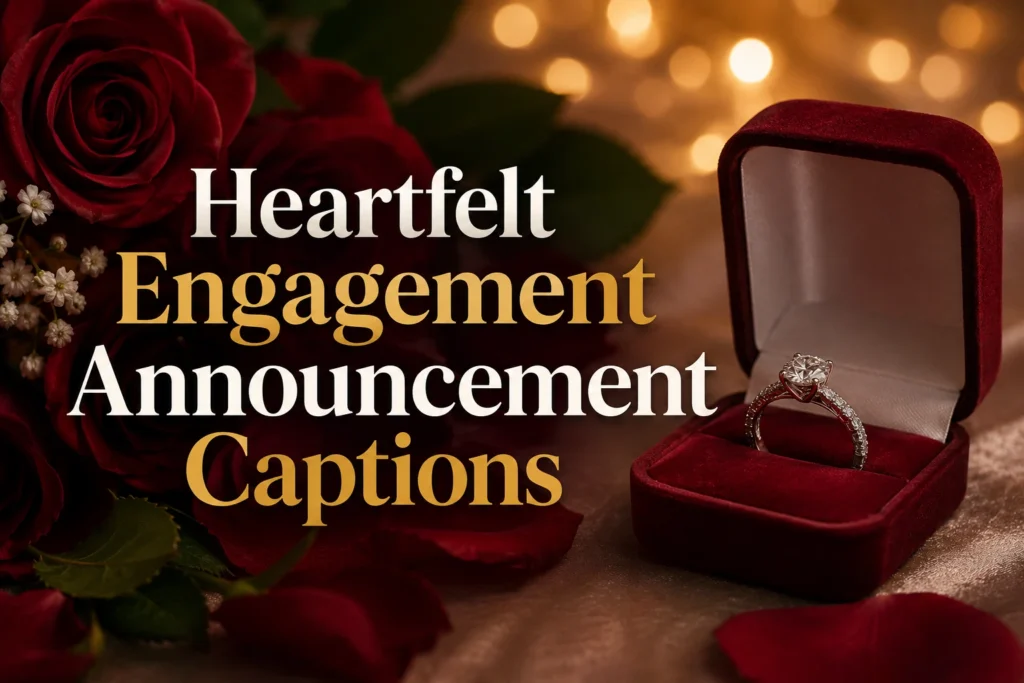 Engagement Announcement Captions