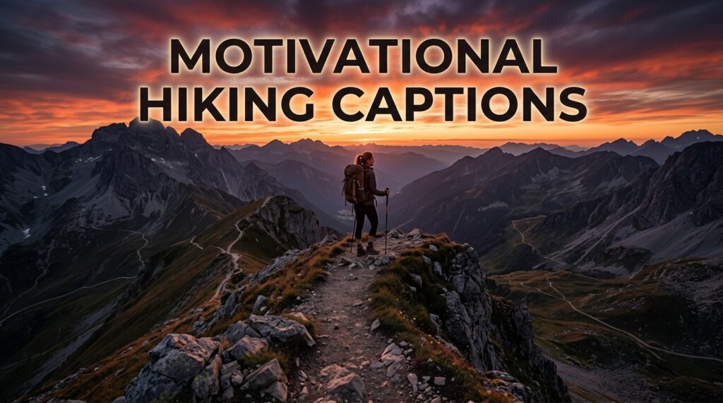 Motivational Hiking Captions