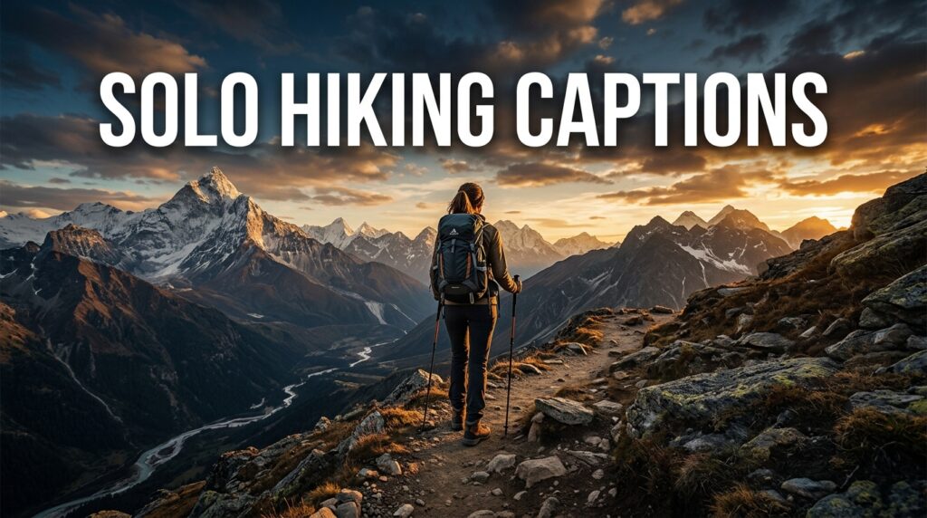 Solo Hiking Captions