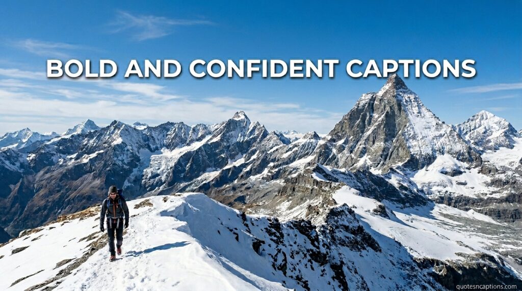 Bold And Confident Captions