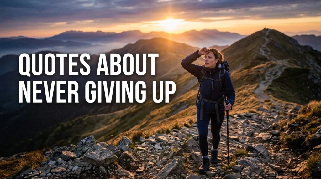 Quotes About Never Giving Up