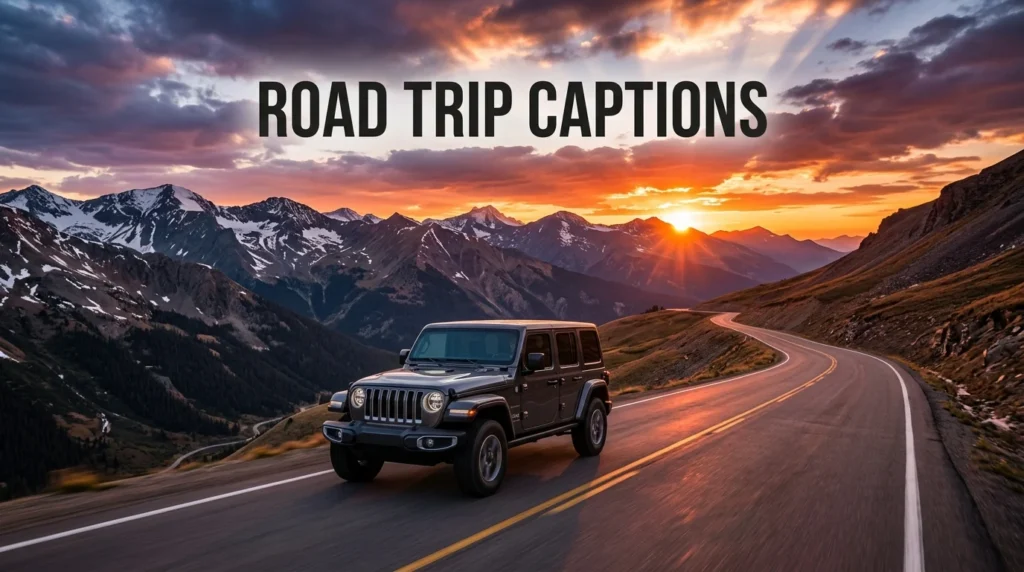Road Trip Captions
