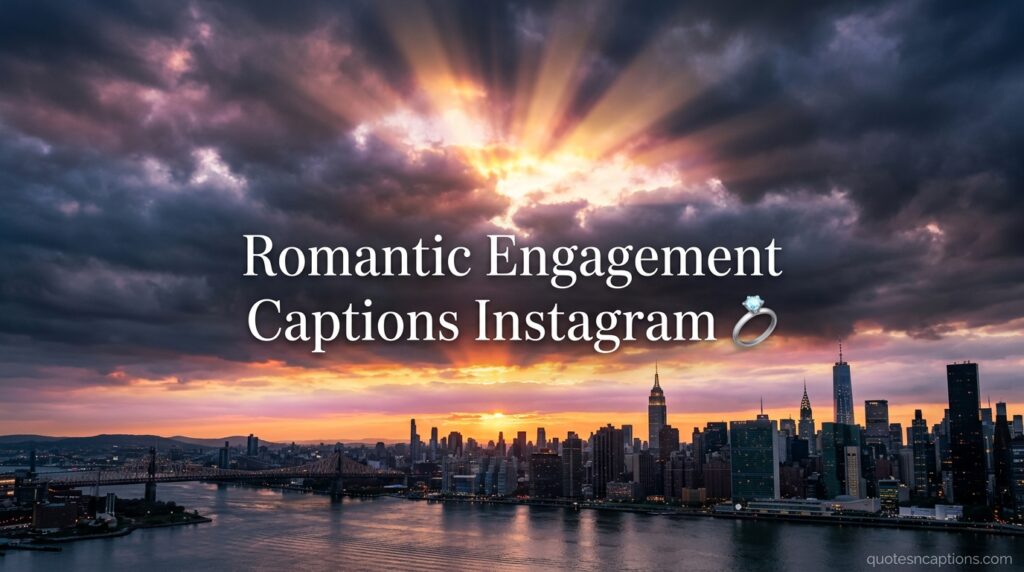 Romantic Engagement Captions Instagram 💍