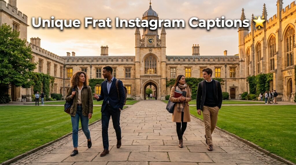 Unique Frat Instagram Captions 🌟