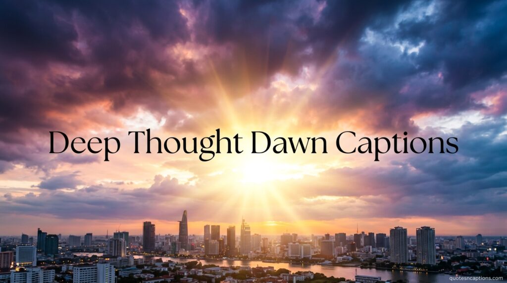 Deep Thought Dawn Captions