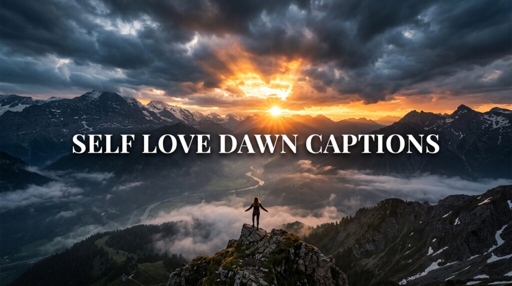 Self Love Dawn Captions