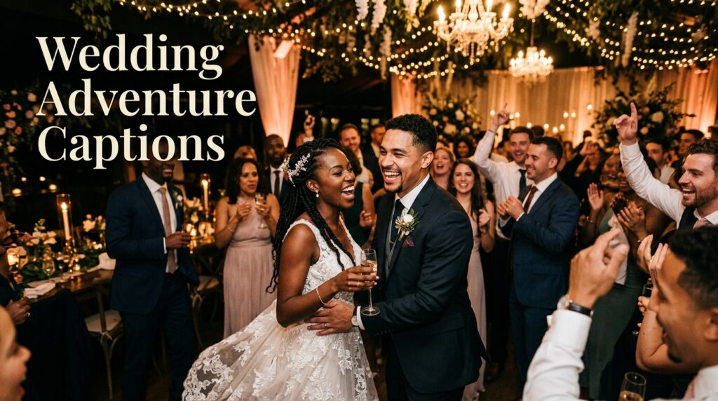 Wedding Adventure Captions