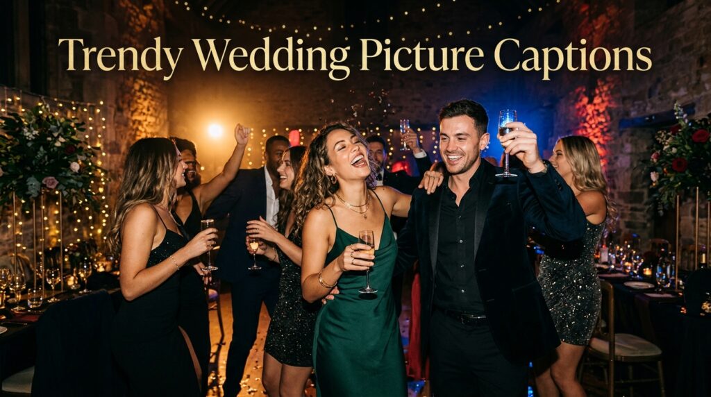 Trendy Wedding Picture Captions
