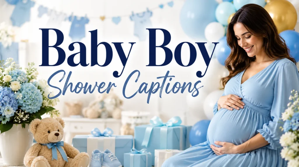 Baby Boy Shower Captions