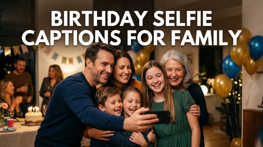 Birthday Selfie Captions For Family