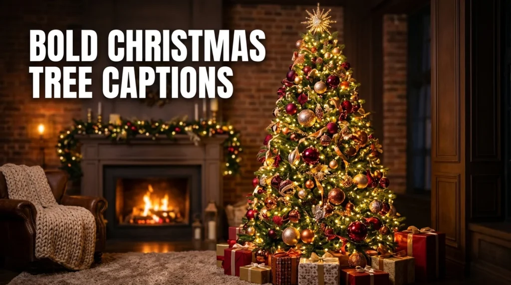 Bold Christmas Tree Captions