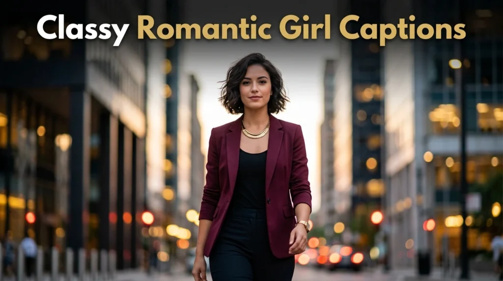 Classy Romantic Girl Captions