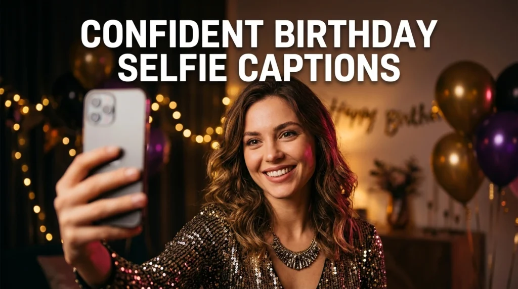 Confident Birthday Selfie Captions