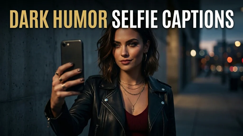 Dark Humor Selfie Captions