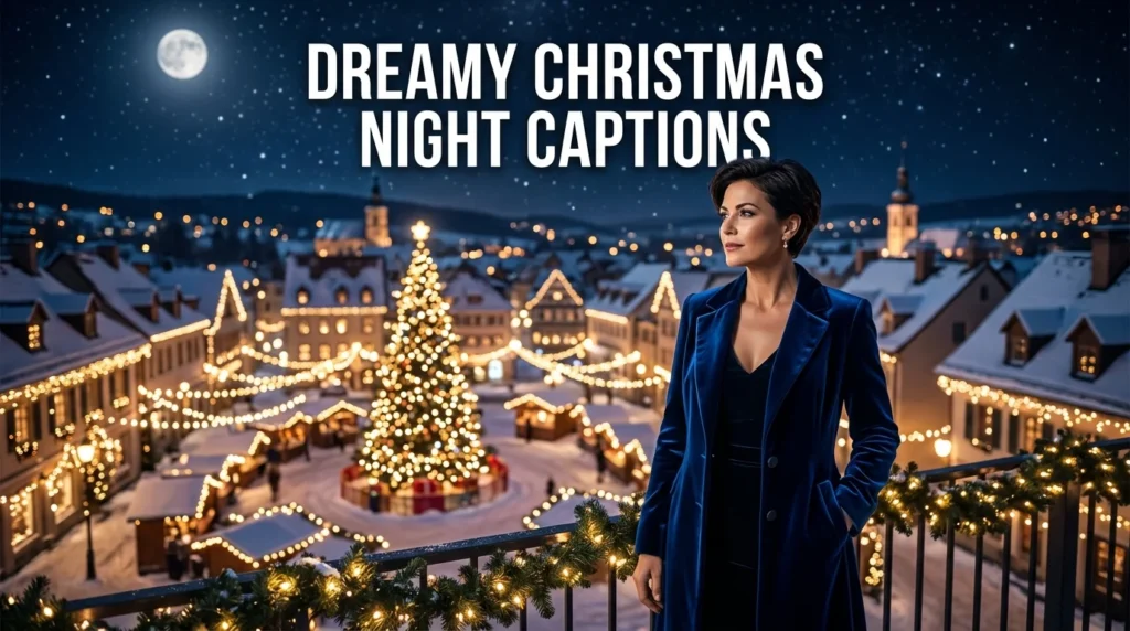 Dreamy Christmas Night Captions