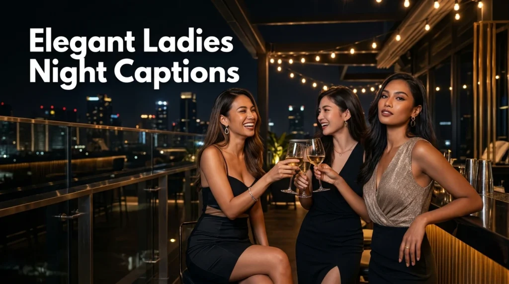 Elegant Ladies Night Captions