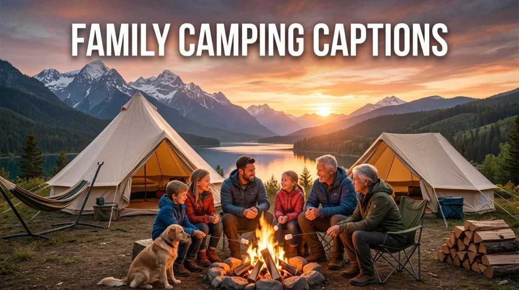 Family Camping Captions