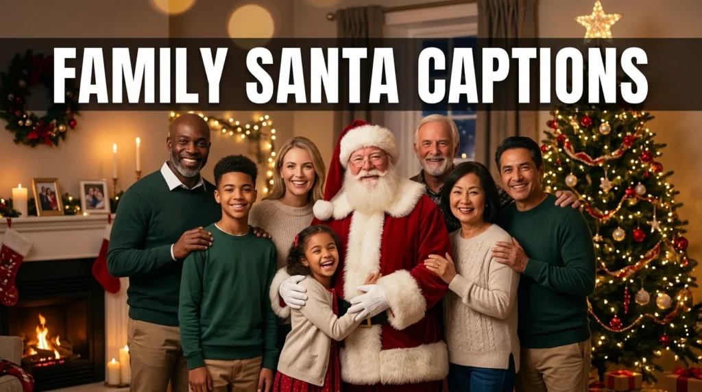 Family Santa Captions