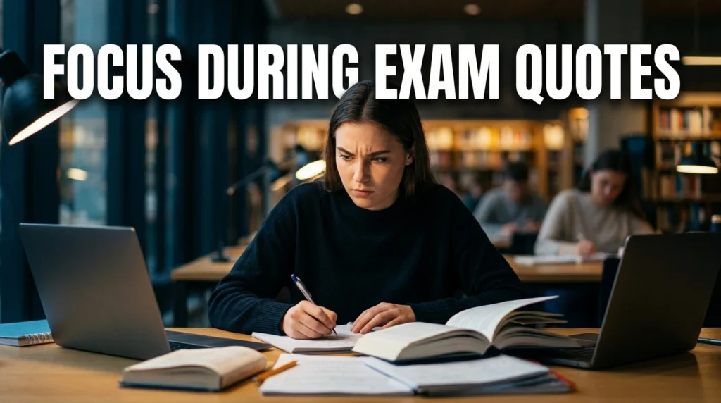 Focus During Exam Quotes