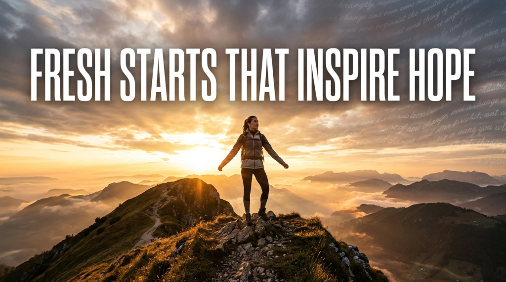Fresh Starts That Inspire Hope
