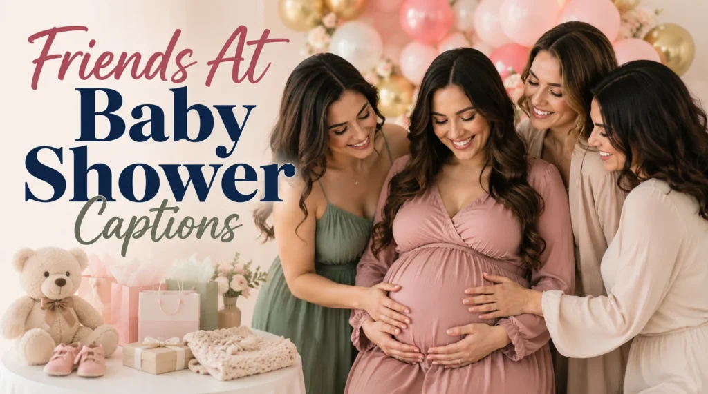 Friends At Baby Shower Captions