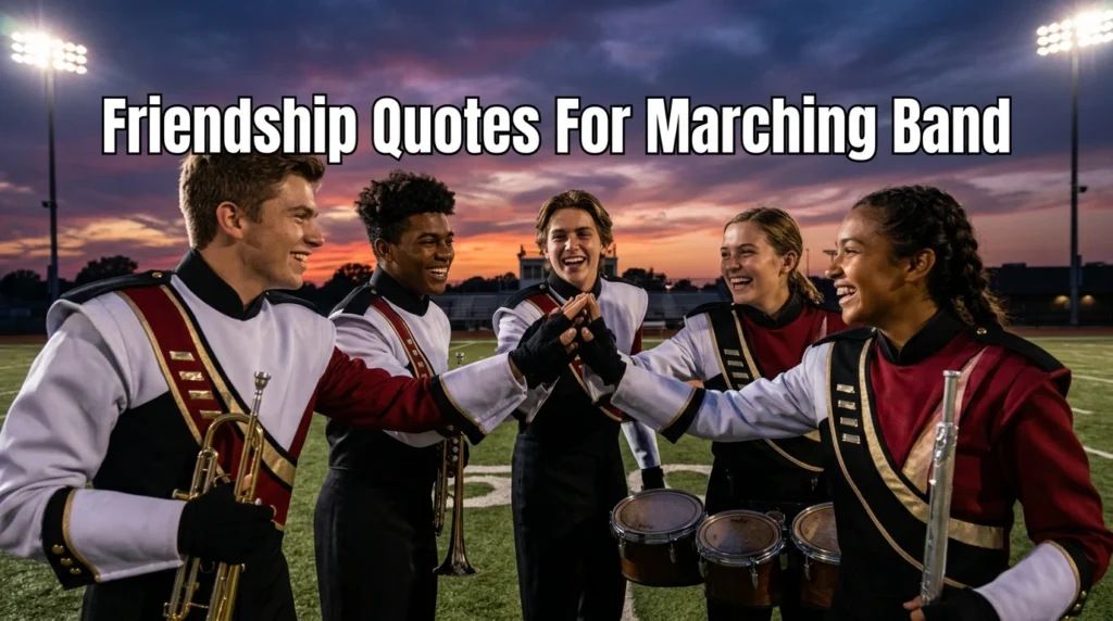 Friendship Quotes For Marching Band